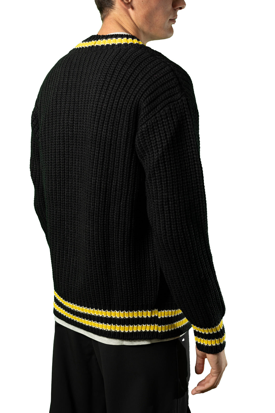 MSGM CARDIGAN LANA OVER LOGO POLSO