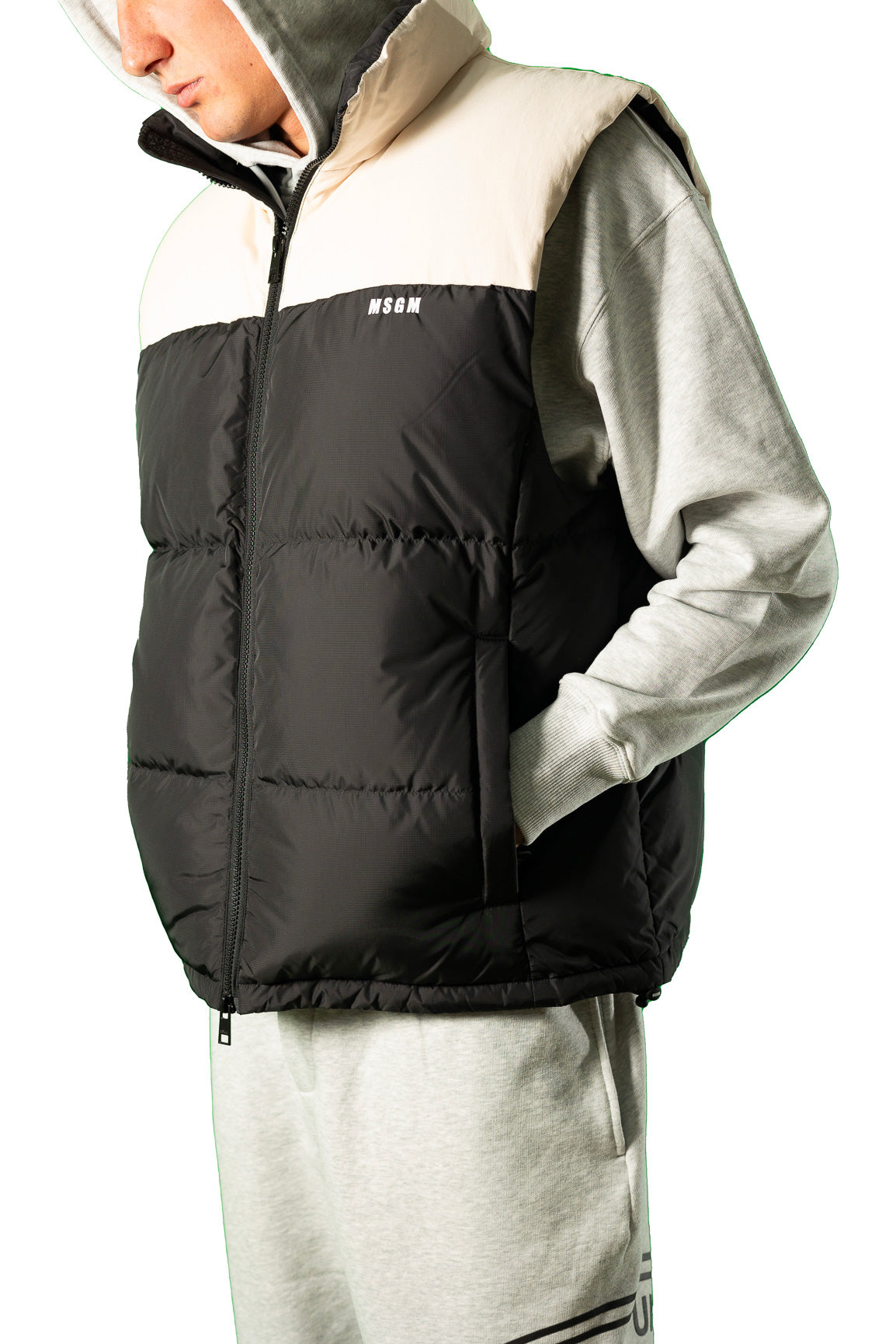 MSGM GILET NYLON IMBOTTITO