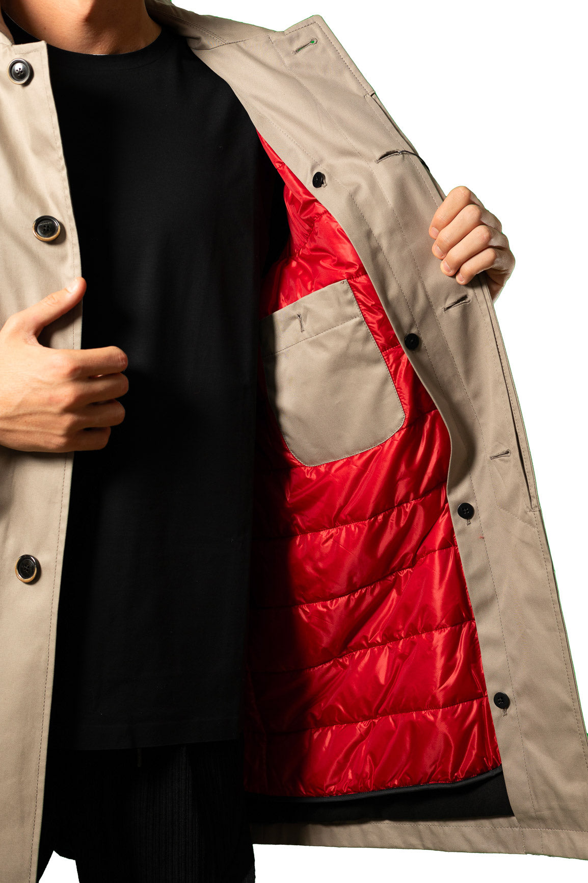 HERNO CARCOAT COTONE INTERNO STACCABILE