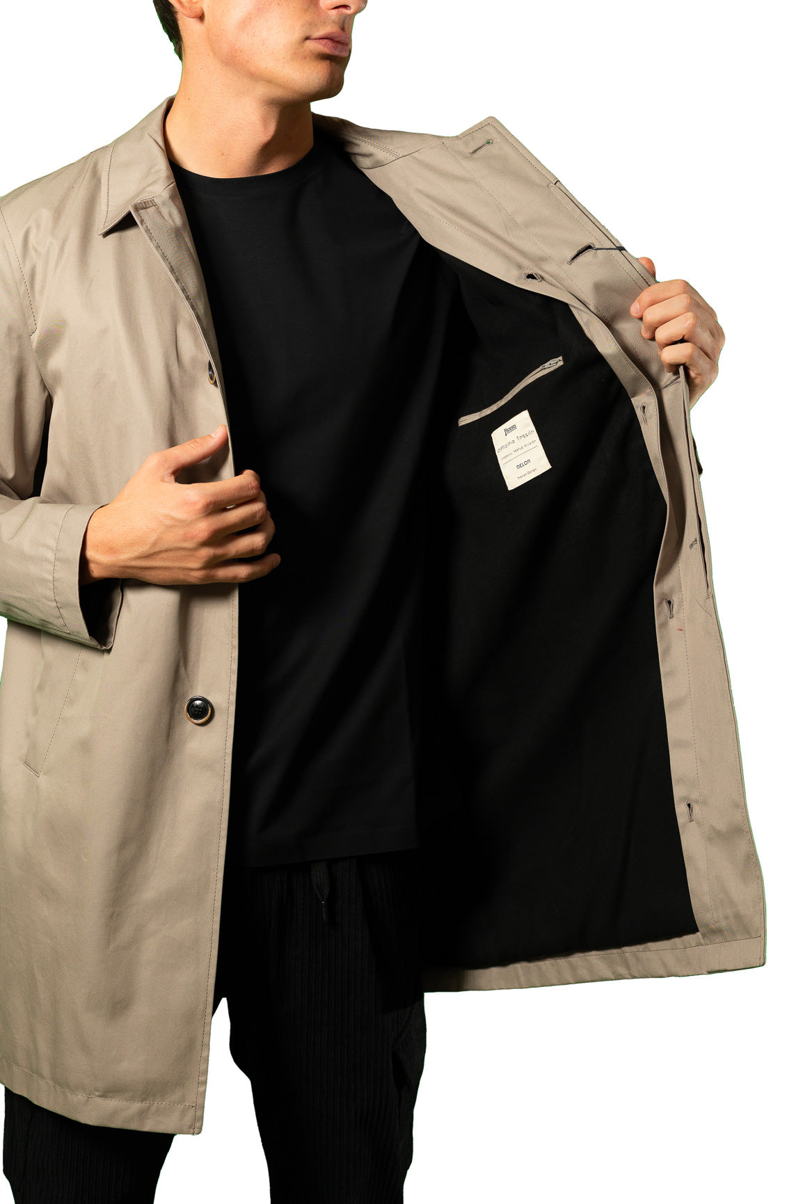 HERNO CARCOAT COTONE INTERNO STACCABILE