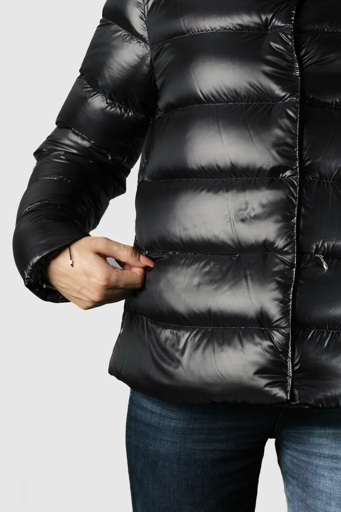 HERNO CAPPA NYLON LIGHT BOTTONI MONOGRAM