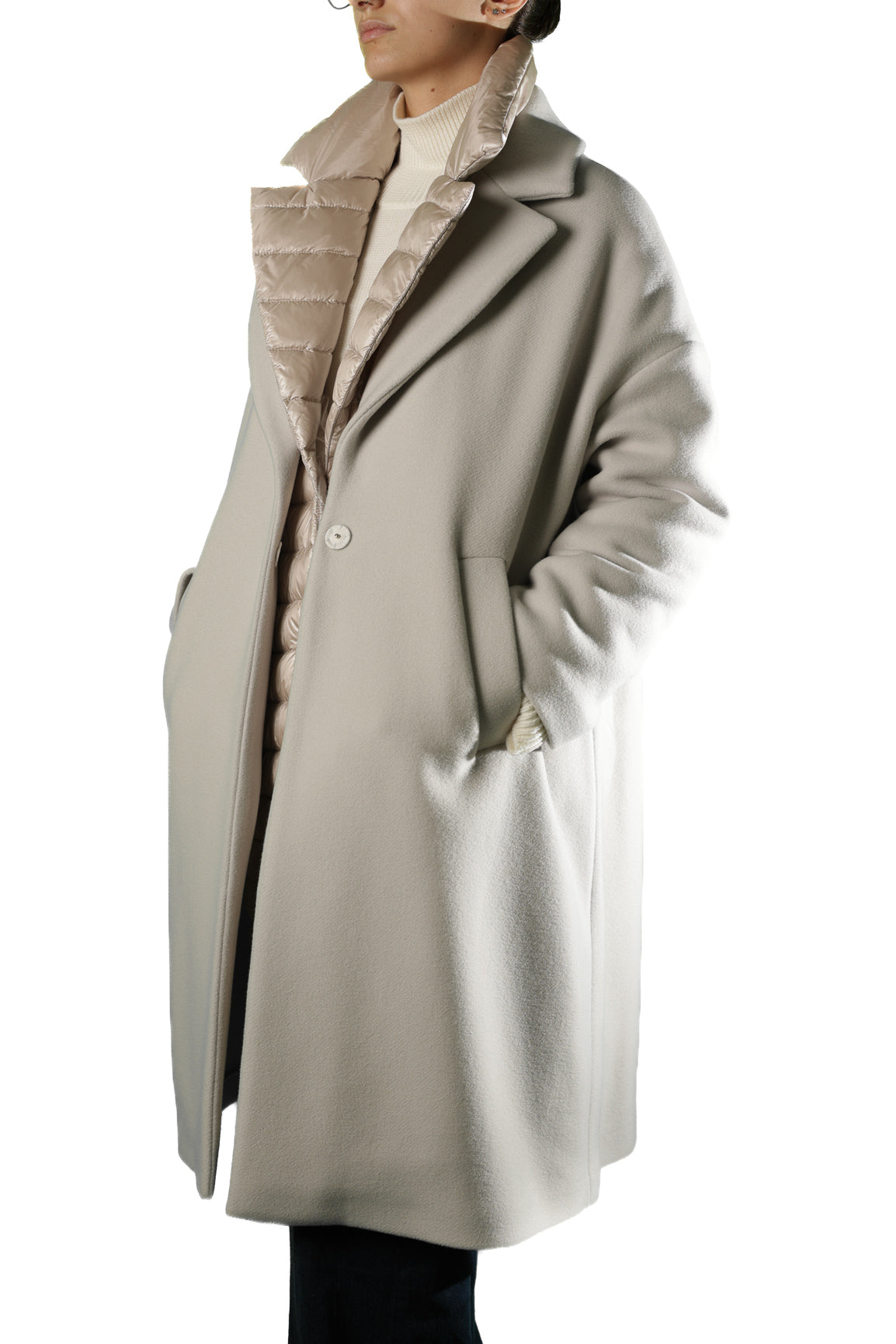 HERNO CAPPOTTO LANA DOUBLE INTERNO LIGHT