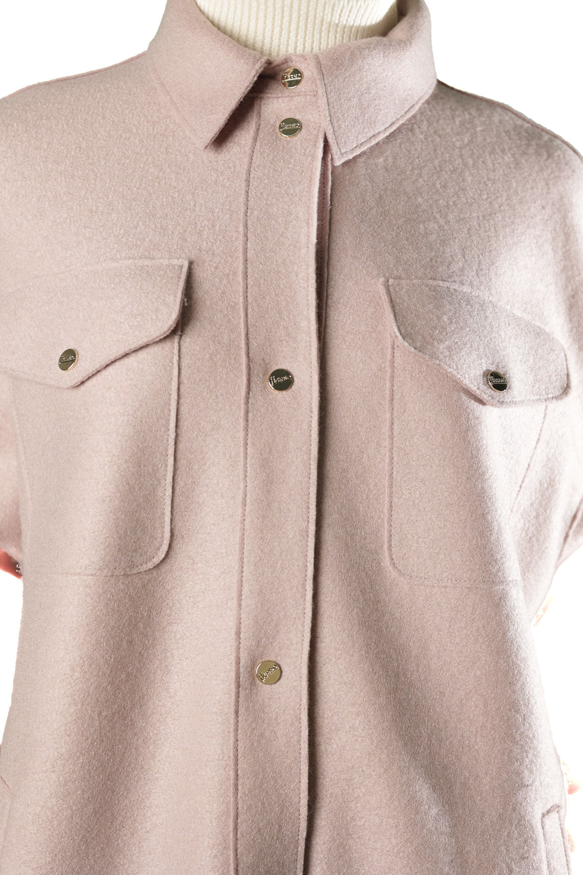 HERNO CAMICIA OVER LANA COTTA SFODERATA