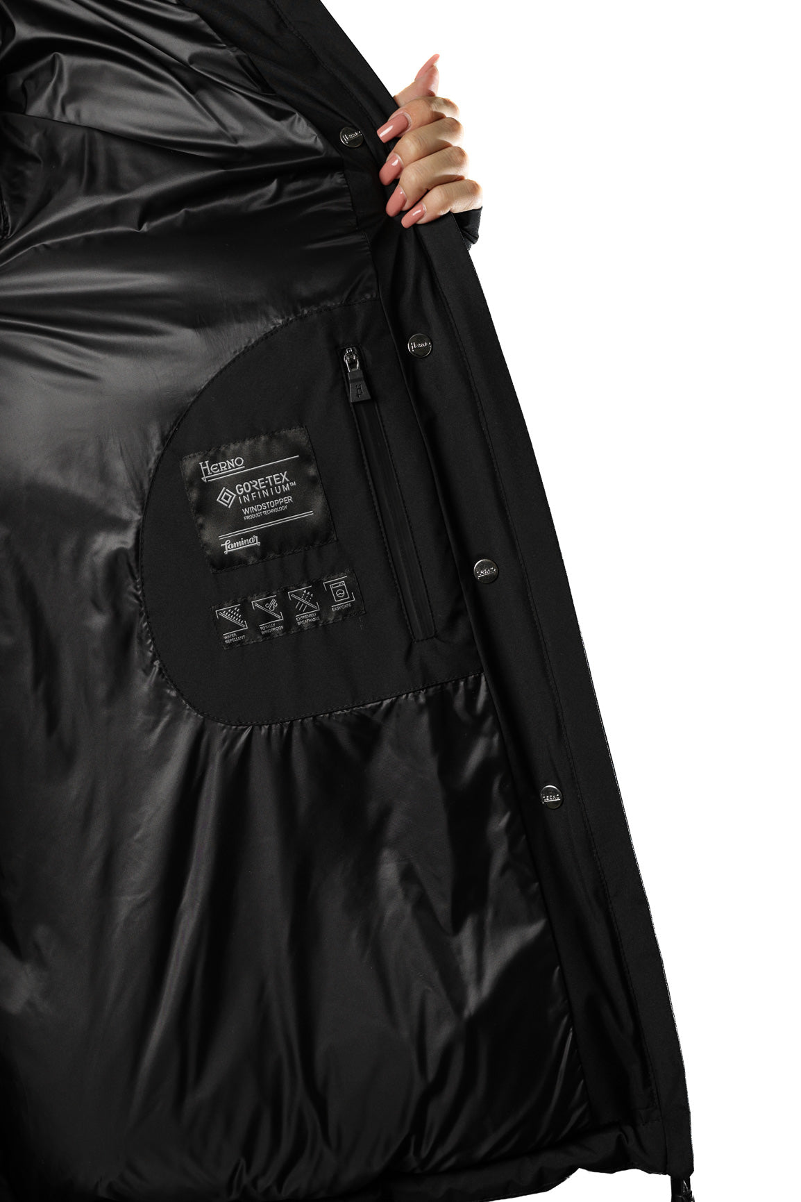 HERNO PIUMINO CAPPUCCIO OVER GORETEX