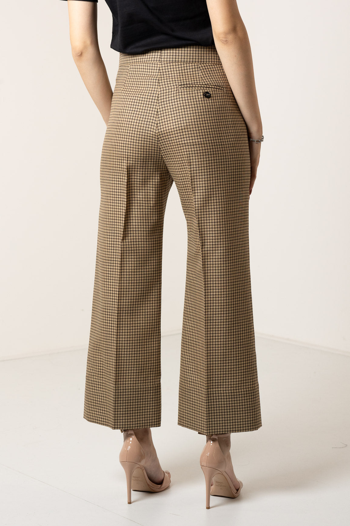 MSGM PANTALONE CROPPED LANA TASCONI