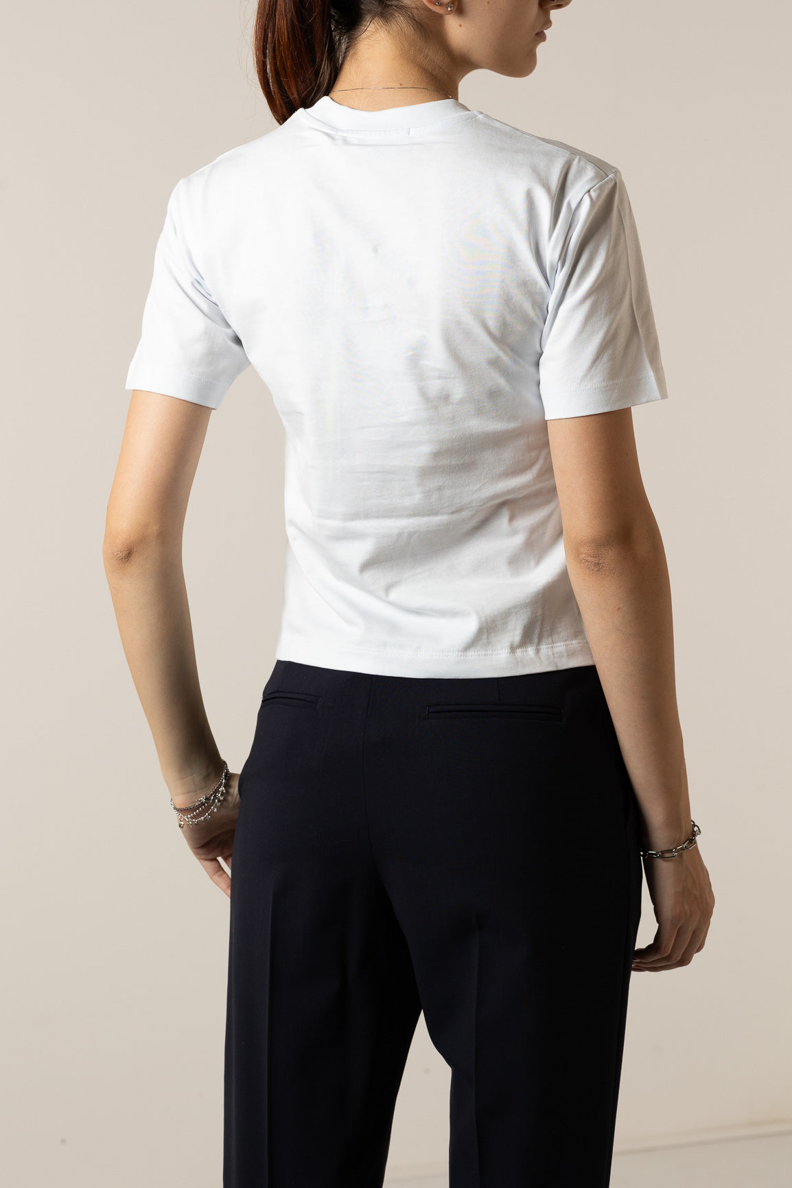 MSGM T-SHIRT JERSEY LOGO