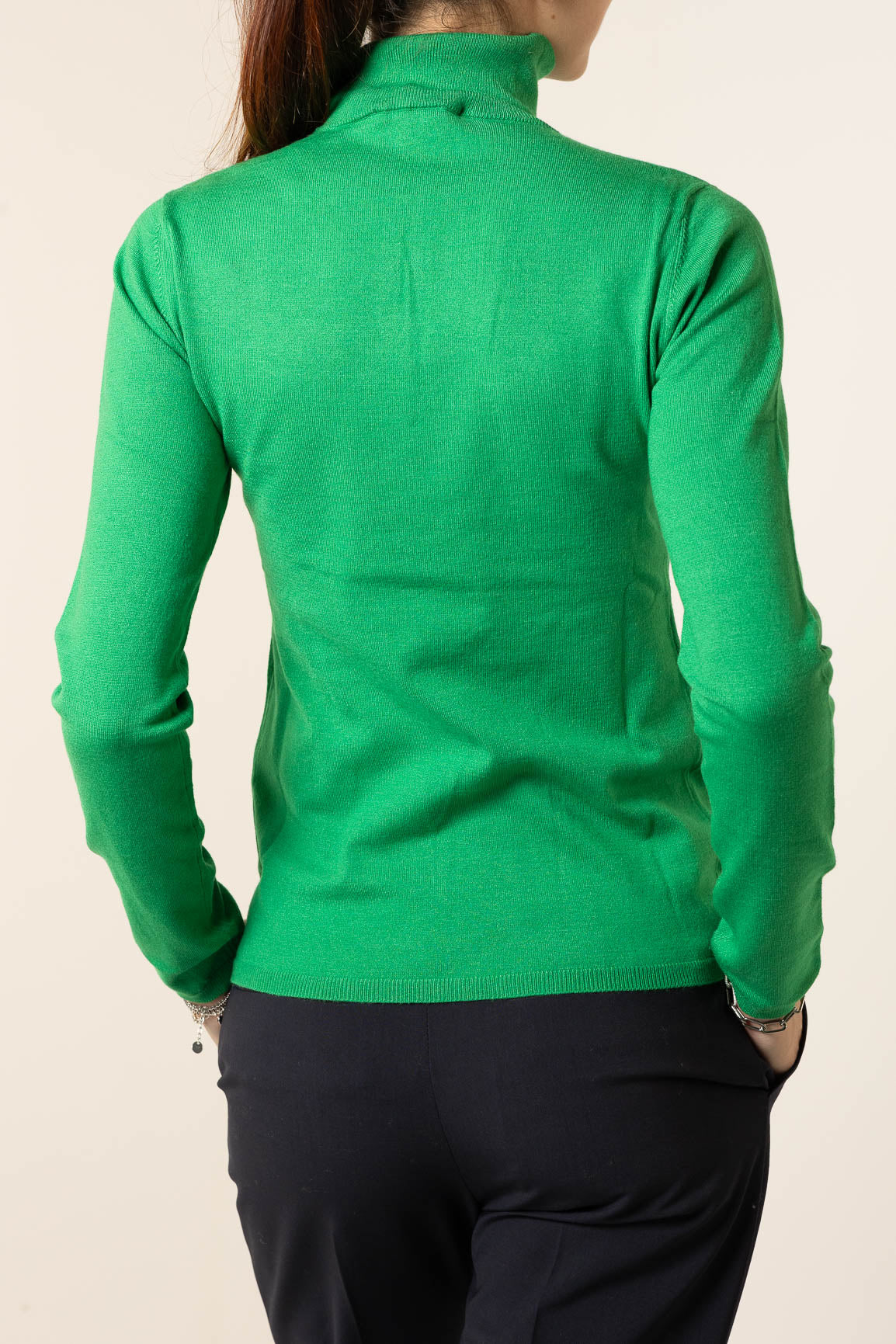BCBGMAXAZRIA MAGLIA COLLO LUPETTO VISCOSA