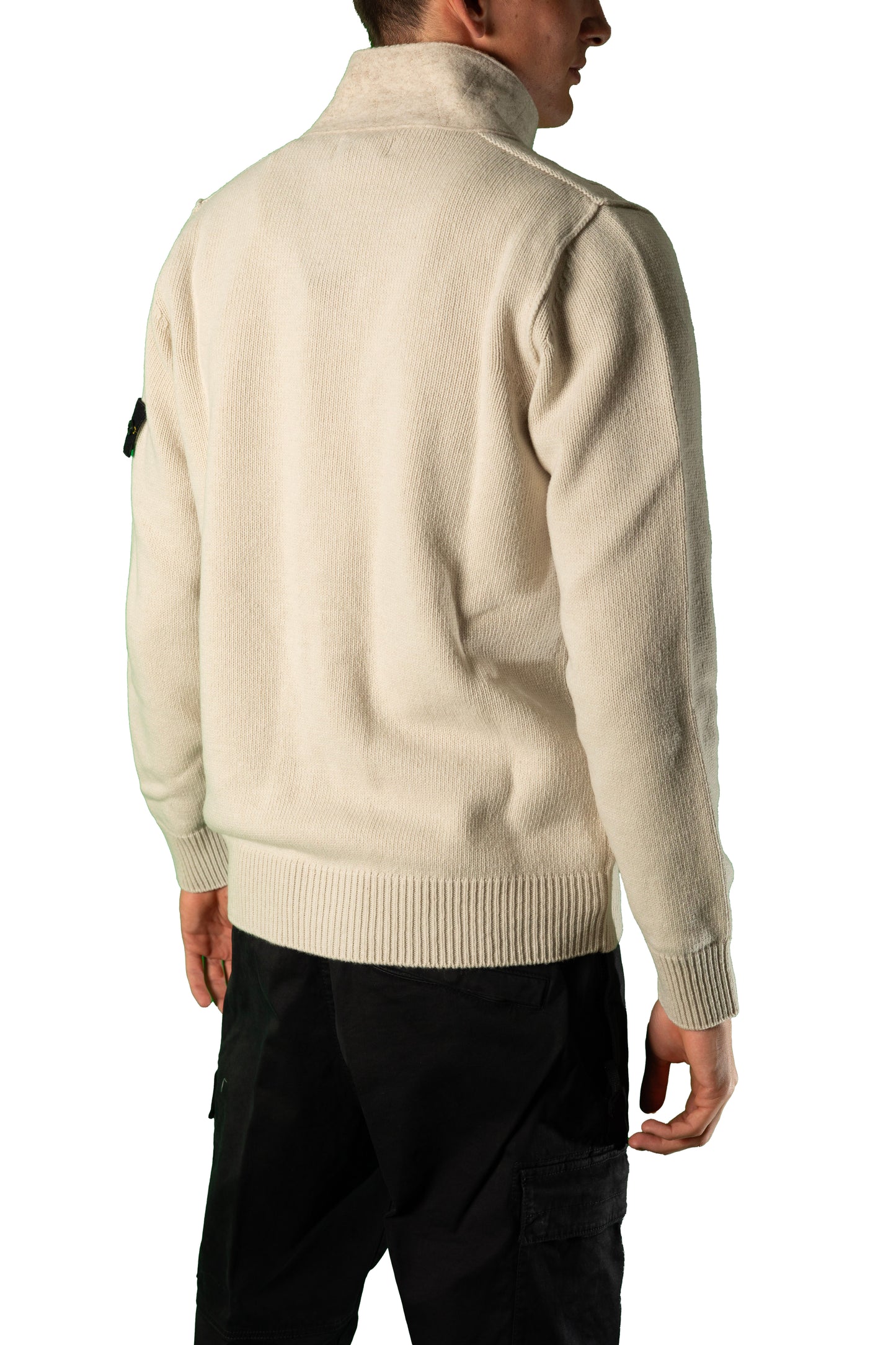 STONE ISLAND CARDIGAN ZIP LAMBSWOOL