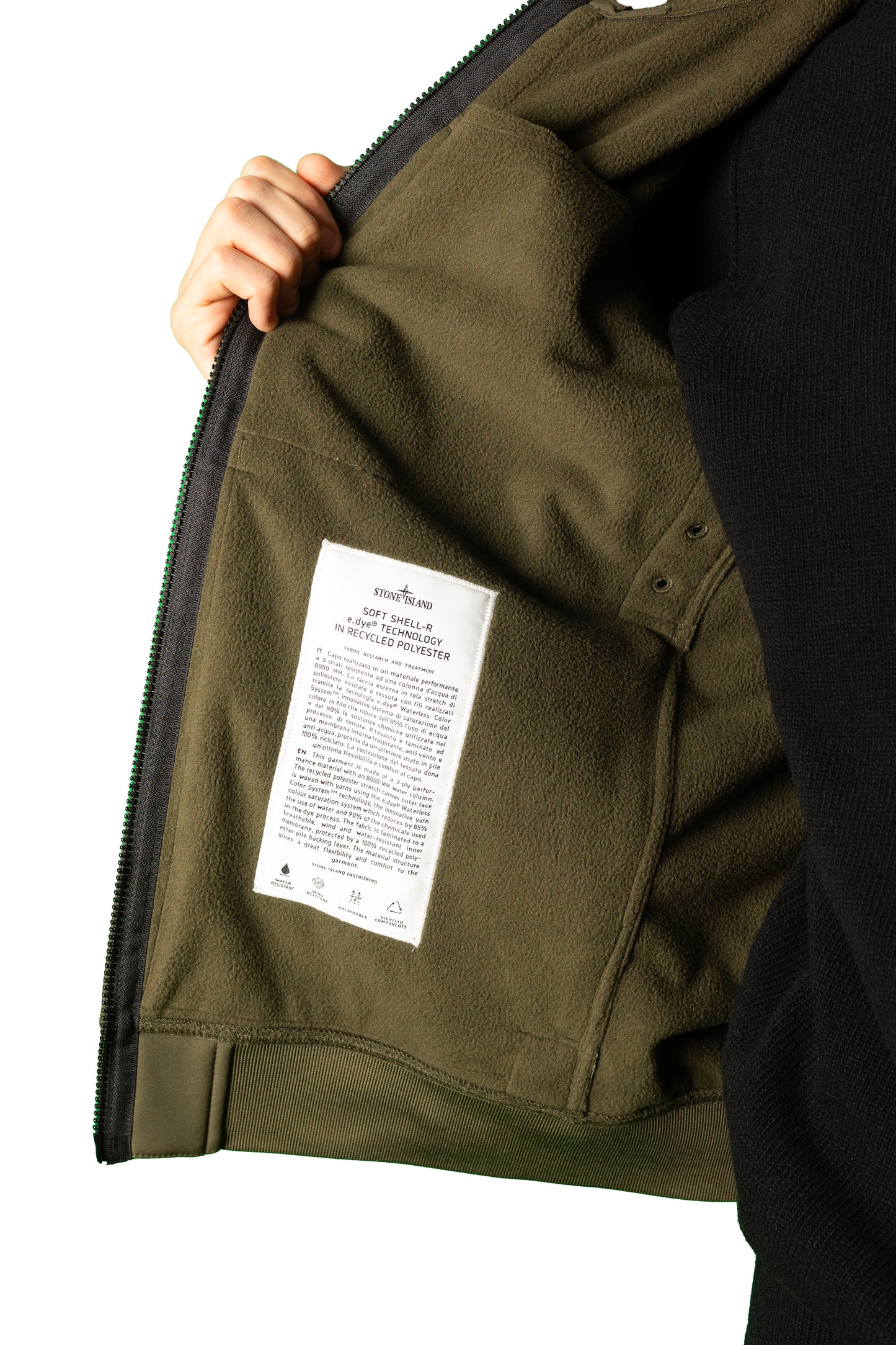 STONE ISLAND SOFT SHELL CAPPUCCIO