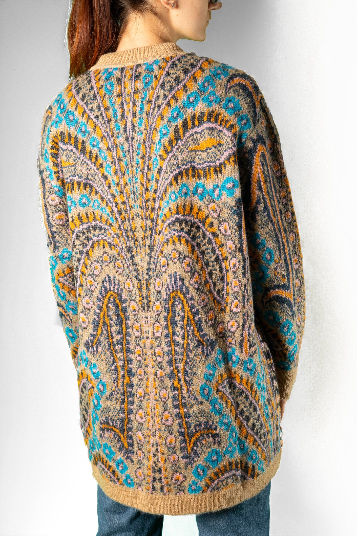 ETRO CARDIGAN OVER LANA JACQUARD