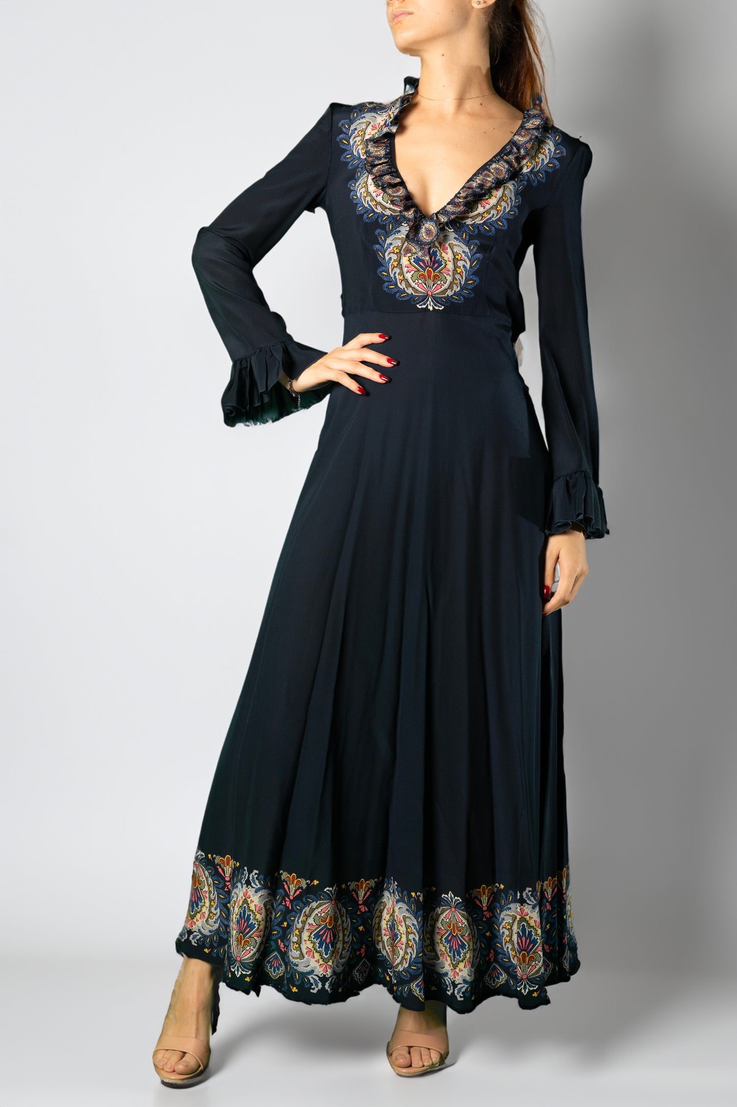 ETRO ABITO SETA FANTASIA MORE