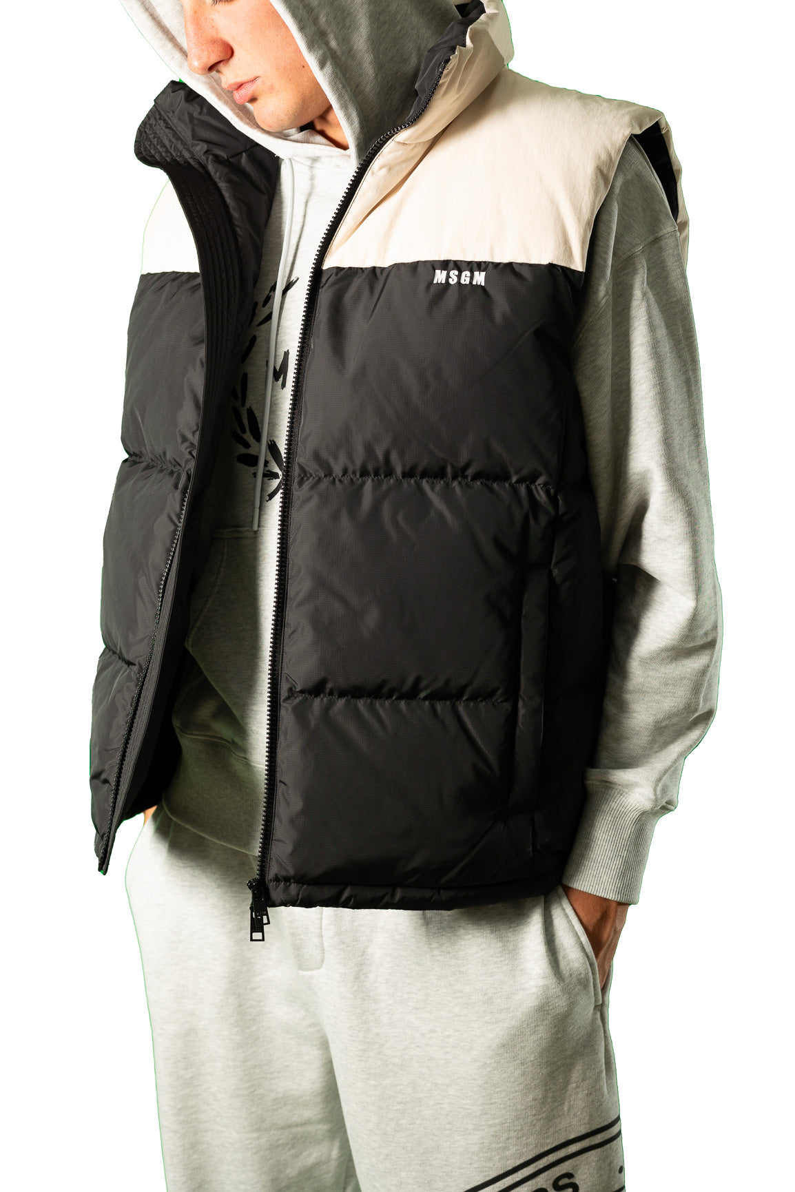 MSGM GILET NYLON IMBOTTITO