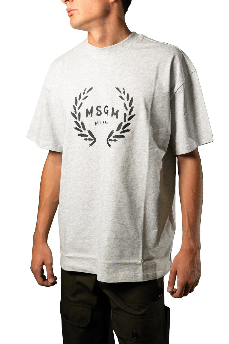 MSGM T SHIRT JERSEY LOGO