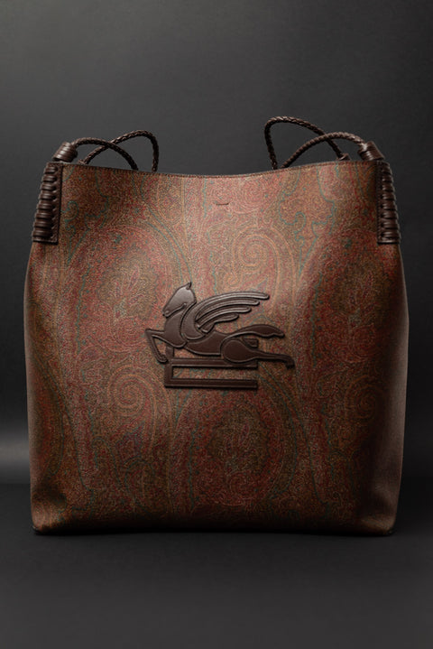 ETRO BORSA LARGE SAFFIANO ARNICA
