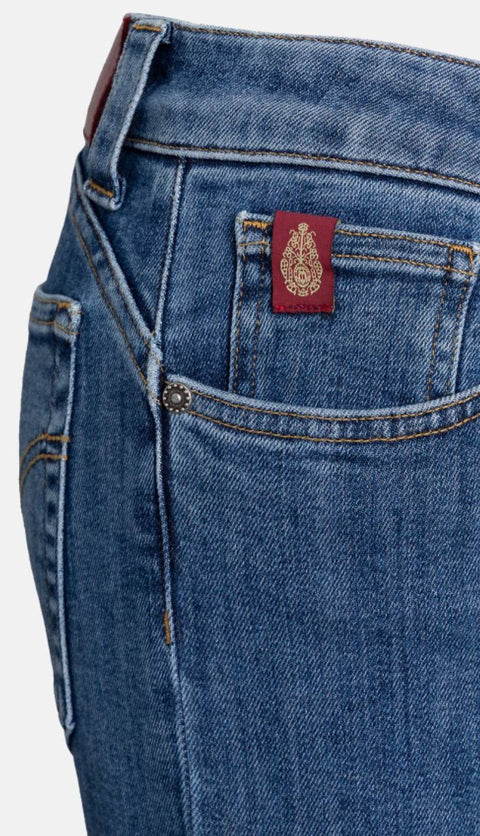 DONDUP JEANS FLARE CINQUE TASCHE IN DENIM STRETCH