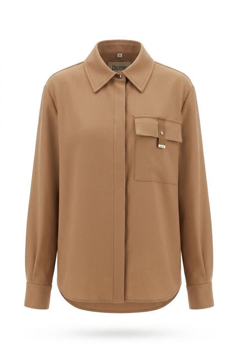 HERNO CAMICIA OVER FLANELLA