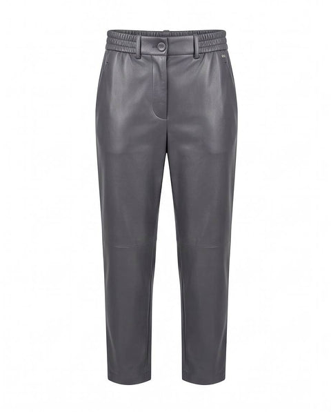 HERNO PANTALONE PALAZZO ECOPELLE