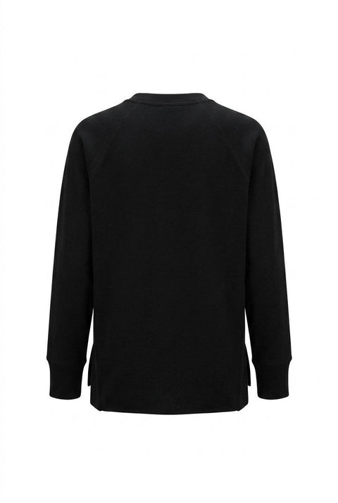 DONDUP FELPA GIROCOLLO REGULAR IN COTONE GARZATO