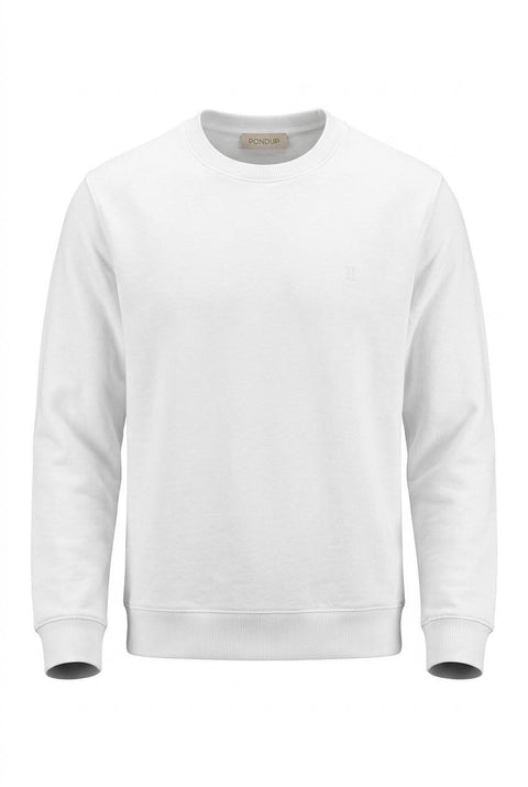DONDUP FELPA GIROCOLLO REGULAR IN COTONE