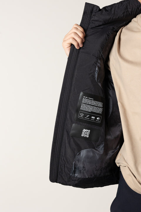 JG1 FEATHER NYLON HOODED BOMBER JACKET