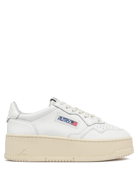 AUTRY SNEAKER PELLE FONDO PLATFORM TAB LOGO