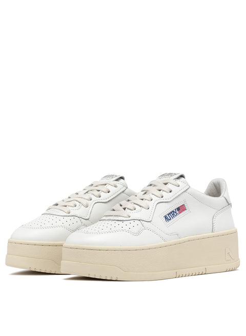 AUTRY SNEAKER PELLE FONDO PLATFORM TAB LOGO