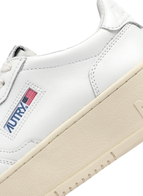 AUTRY SNEAKER PELLE FONDO PLATFORM TAB LOGO