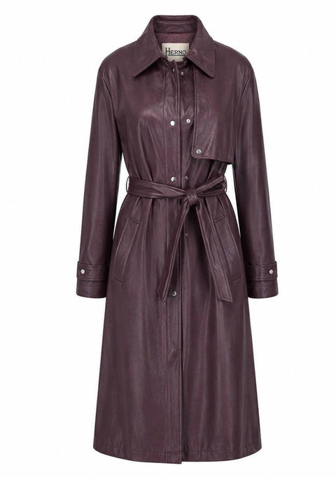 HERNO TRENCH LUNGO ECOPELLE