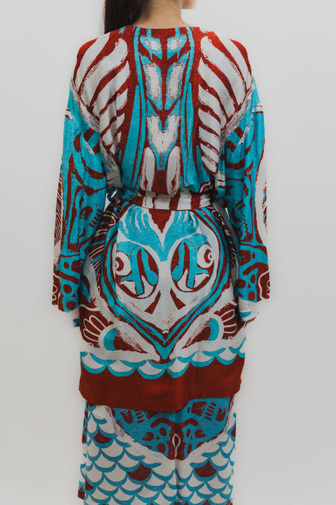 STELLA JEAN KIMONO OVER VISCOSA FANTASIA