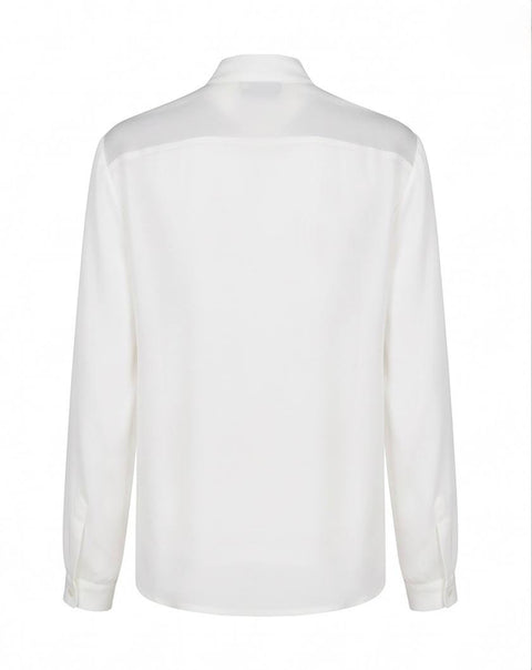 MAX MARA LECCIO CAMICIA MANICA LUNGA CON FOULARD