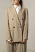 BRUNELLO CUCINELLI OVERALL DOUBLE-BREASTED WOOL MIXED JACKET