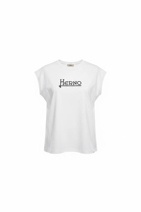 HERNO T-SHIRT CON STRASS