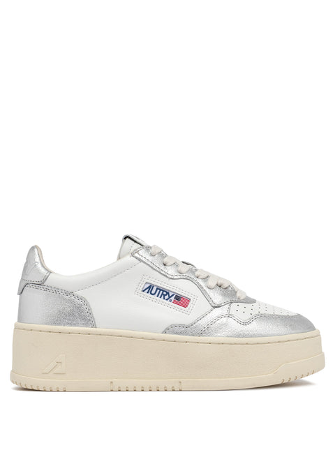 AUTRY SNEAKER PELLE FONDO PLATFORM TAB LOGO
