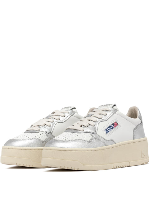 AUTRY SNEAKER PELLE FONDO PLATFORM TAB LOGO