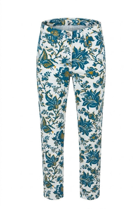 ETRO PANTALONE GAMBA DRITTA CON STAMPA FLOREALE