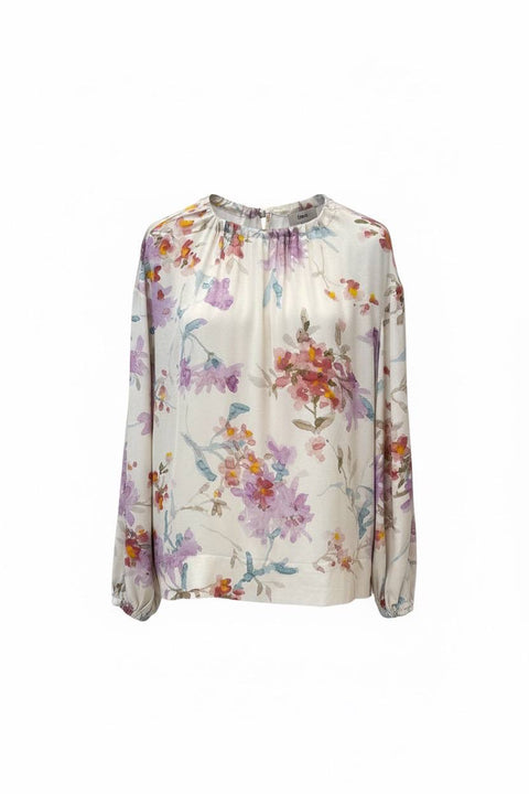 HERNO BLUSA MANICA LUNGA FLOREAL PRINT