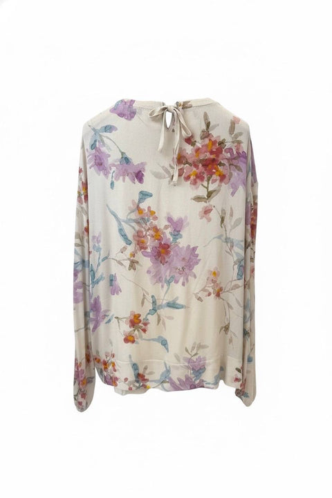 HERNO BLUSA MANICA LUNGA FLOREAL PRINT