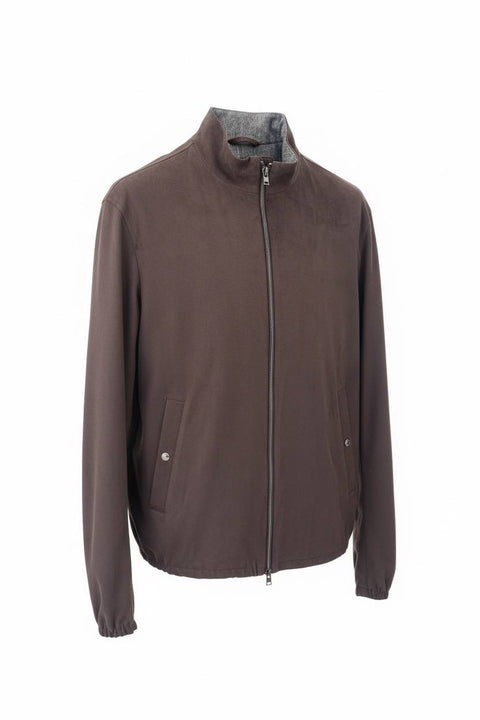 HERNO BOMBER ECO SUEDE DOPPIATO