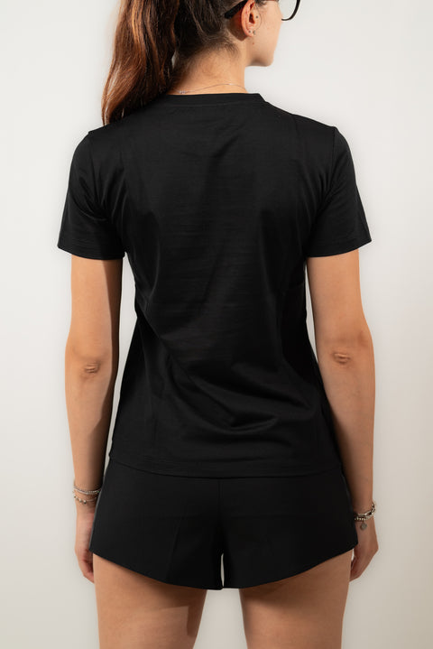 DONDUP T-SHIRT JERSEY LOGO RICAMO