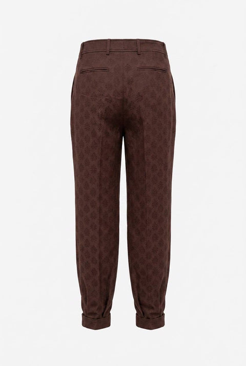 ETRO PANTALONE WIDE LEG CON POLSINO