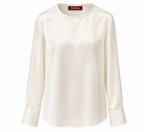MAX MARA STUDIO BLUSA IN RASO DI SETA