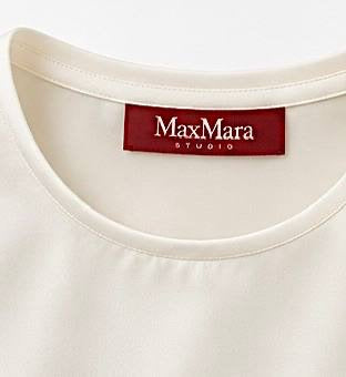 MAX MARA STUDIO BLUSA IN RASO DI SETA