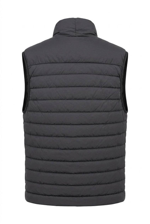 STONE ISLAND GILET IN PIUMA CON TRATTAMENTO ANTIGOCCIA