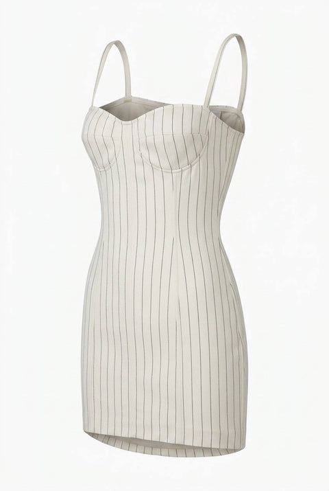 EROTICA MINI ABITO BUSTIER GESSATO