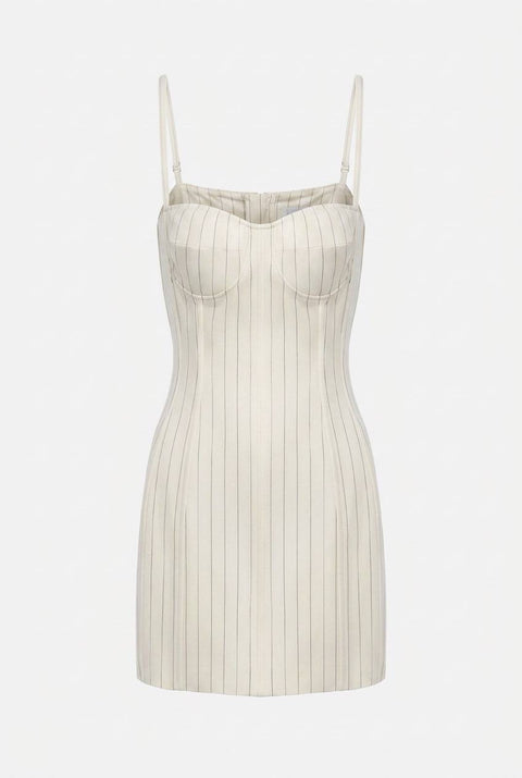 EROTICA MINI ABITO BUSTIER GESSATO