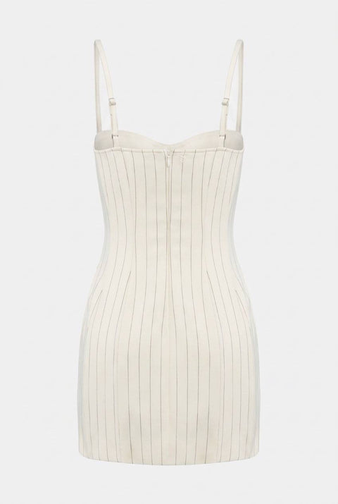 EROTICA MINI ABITO BUSTIER GESSATO