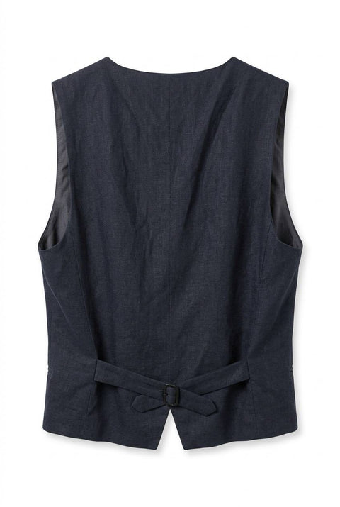 PAROSH GILET BOTTONATO IN VISCOSA LINO