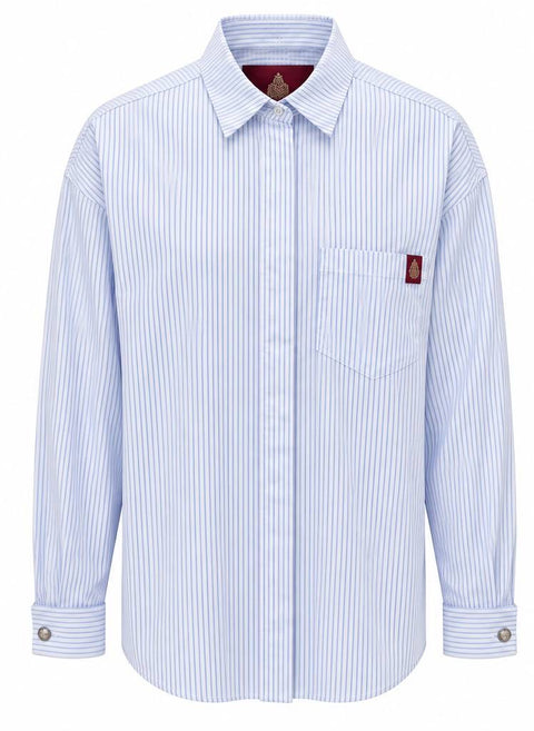 DONDUP CAMICIA OVER IN COTONE BACCHETTATO