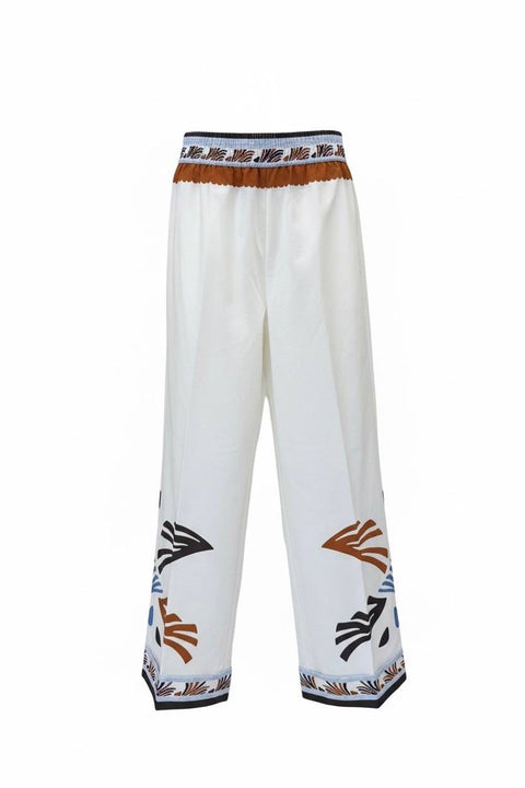 HERNO PANTALONE STAMPA PALAZZO