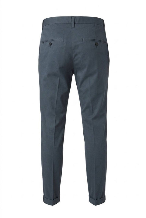 DONDUP GAUBERT PANTALONI SLIM FIT IN POPELINE COTONE E NYLON